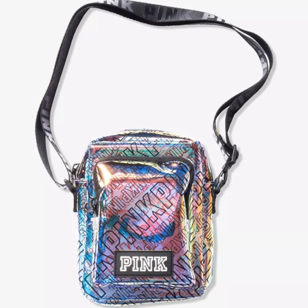 Iridescent Holographic Sport Crossbody VS Pink - Picture 1 of 6